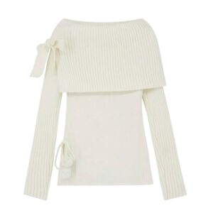 Hanna Knitted Off-shoulder Sweater