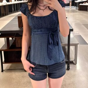 Crying Club polka dot top